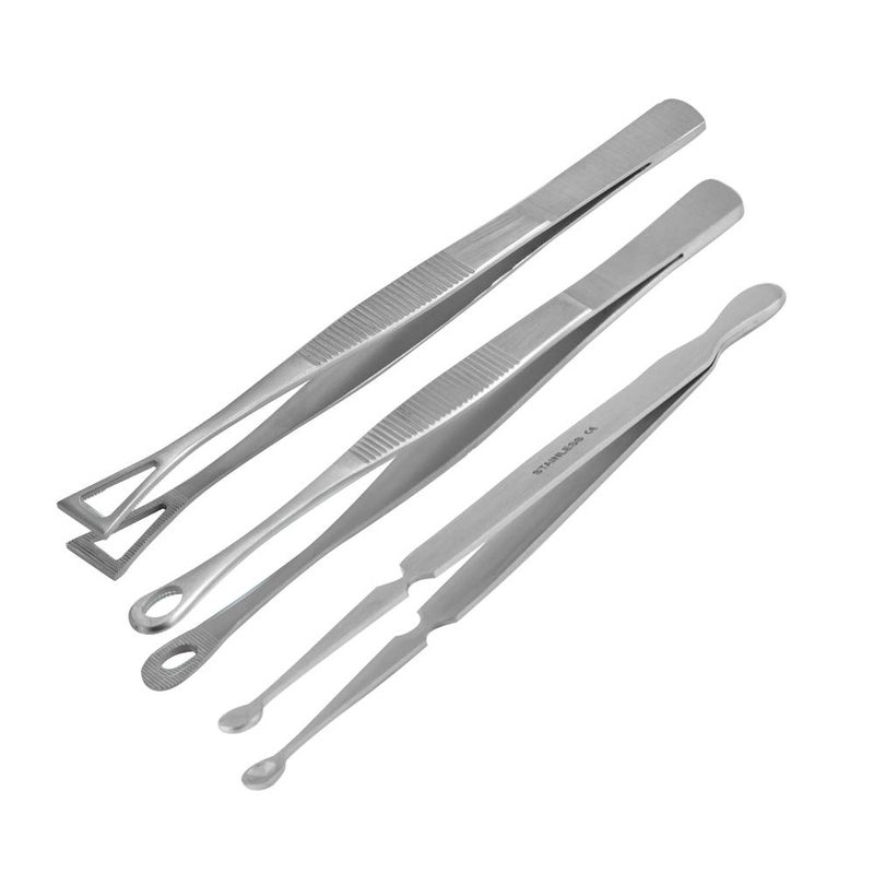 Body Piercing Holder Pennington Tweezers Oval Tweezers Ball Bead Holding Tweezers, Choose from 3 Models (Oval Tweezers 15cm)